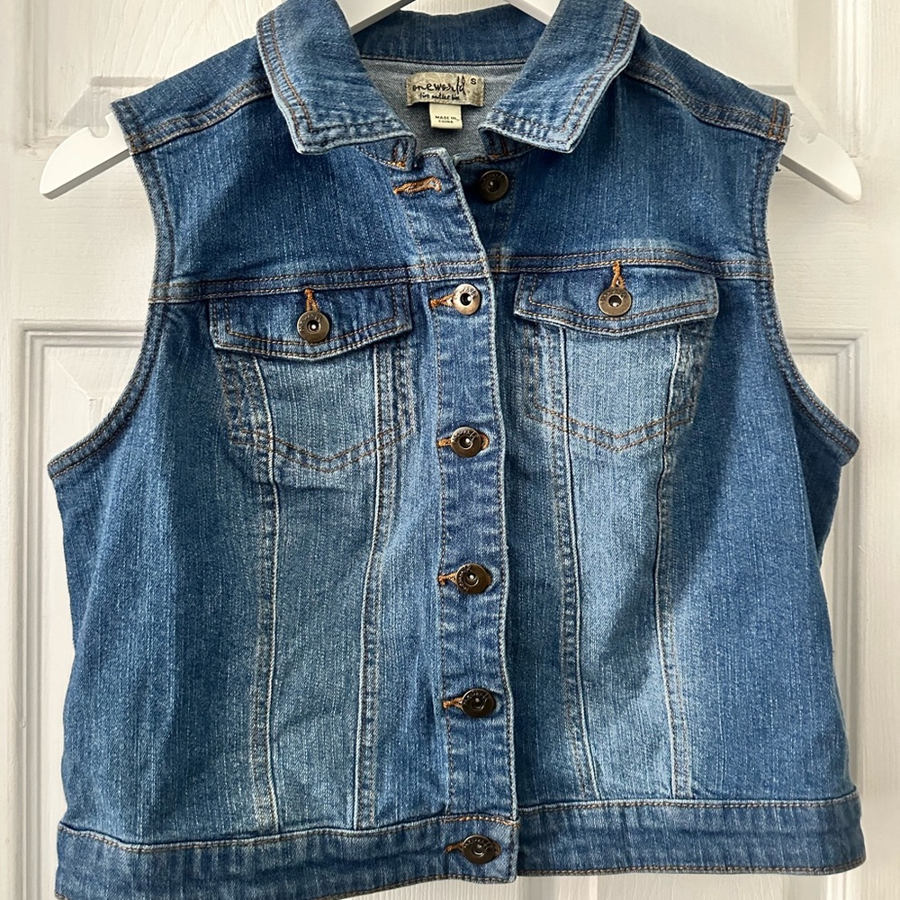 ONE WORLD Blue Denim Vest